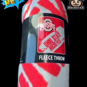 Ohio State Buckeyes Fleece Throw Blanket